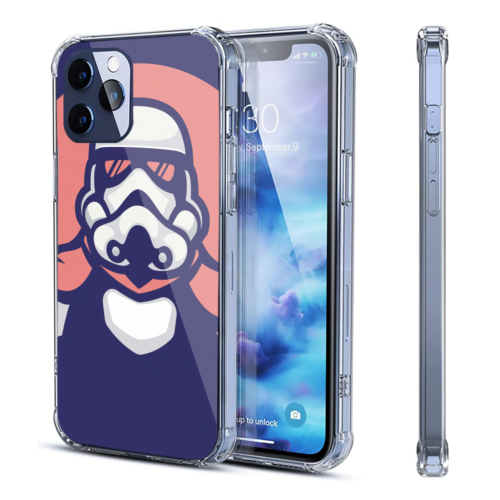 （画像用） スター・ウォーズ Star Wars 【iPhone 12シリーズ対応】透明スマホケース（クリアソフトケース）
